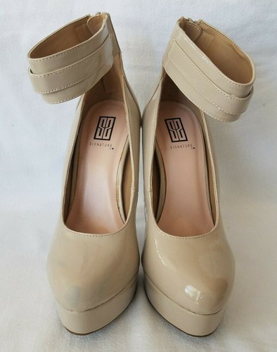 Signature By Shoe Dazzle Nude Marsherri Stiletto 5" Heels Women Sz 8 - Picture 6 of 9