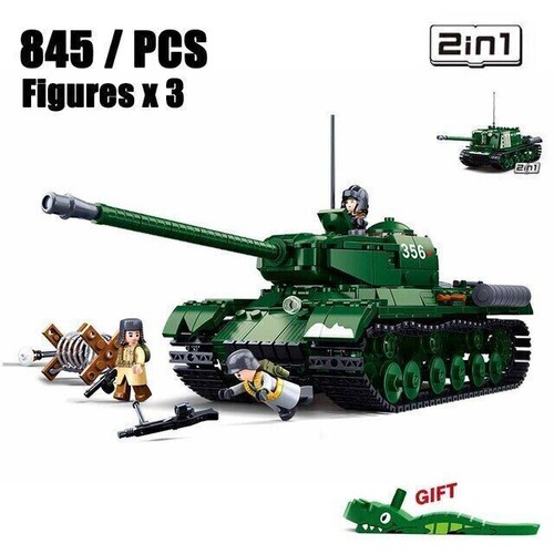 Sluban T-54S Tank and M38-B1135 B1136 Military WW2 BMP-2MS IFV Building Blocks - Picture 11 of 51