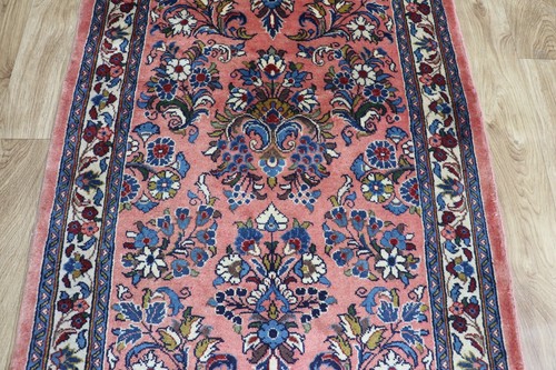RUUNER DE LANA ORIENTAL PERSA FINA HECHA A MANO EXCELENTE ESTADO 400 X 90 CM - Imagen 6 de 12