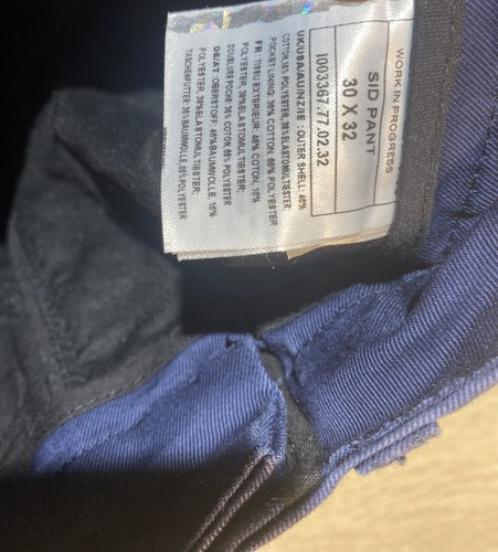 Carhartt WIP SID Pant Mens Blue Trousers, Size W30 L32 - Picture 11 of 11