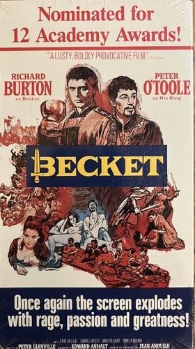 Becket (VHS. 1989) Richard Burton Peter O'Toole Like New - Picture 1 of 3