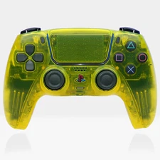 Lemon Yellow PS5 Controller Killscreen Retro Pro DualSense Clear Mouse Click