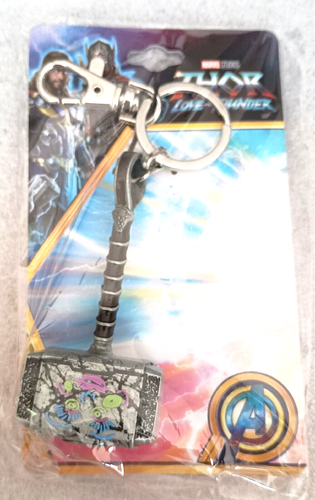 Marvel Comics Love & Thunder Thor Doodle Hammer 3D großer Schlüsselanhänger Neu MIP 2022 - Bild 3 von 4