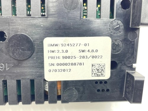 BMW 5 F10 F11 2012 Climate control unit module 9245277 BCE21486 - Picture 5 of 5