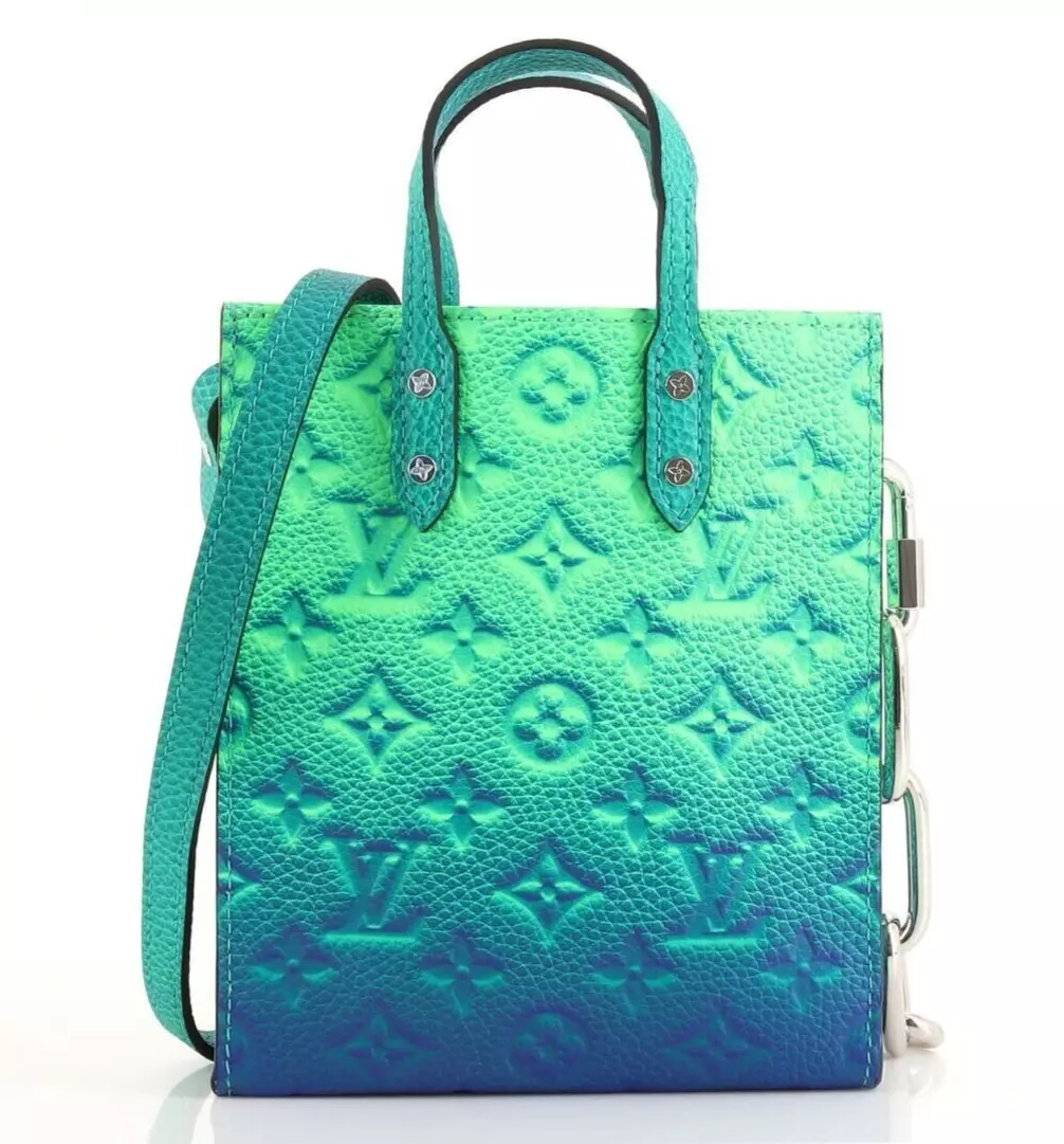 Medium LV tote light turquoise