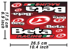 Beta Decals Stickers Motorcycle Vinyl Graphics Laminated Sticker Kit /587
