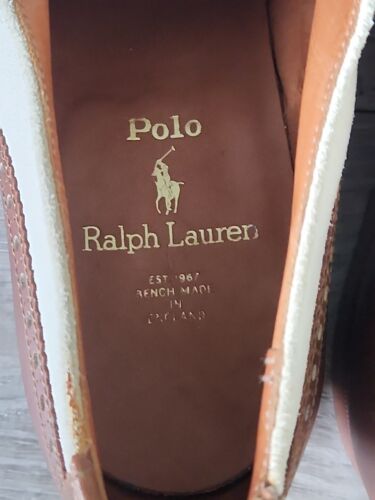 Polo Ralph Lauren Crockett & Jones Oxford Brogue punta alare made in ENGLAND UK 11,5 - Foto 7 di 22