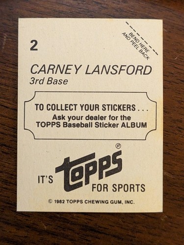 1982 Topps Stickers MLB Baseball Card Sticker Single #'s 01 - 140\ 50% Off 4 - Picture 10 of 534