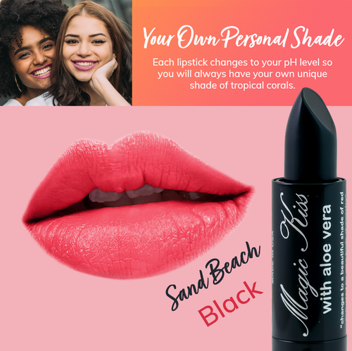 Magic Kiss Color Changing Waterproof Lipstick, PH Magic Temperature Aloe Vera - Picture 31 of 32