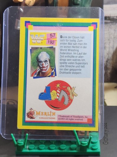 Doink The clown German Issued Merlin rookie Card super rare - Picture 4 of 4