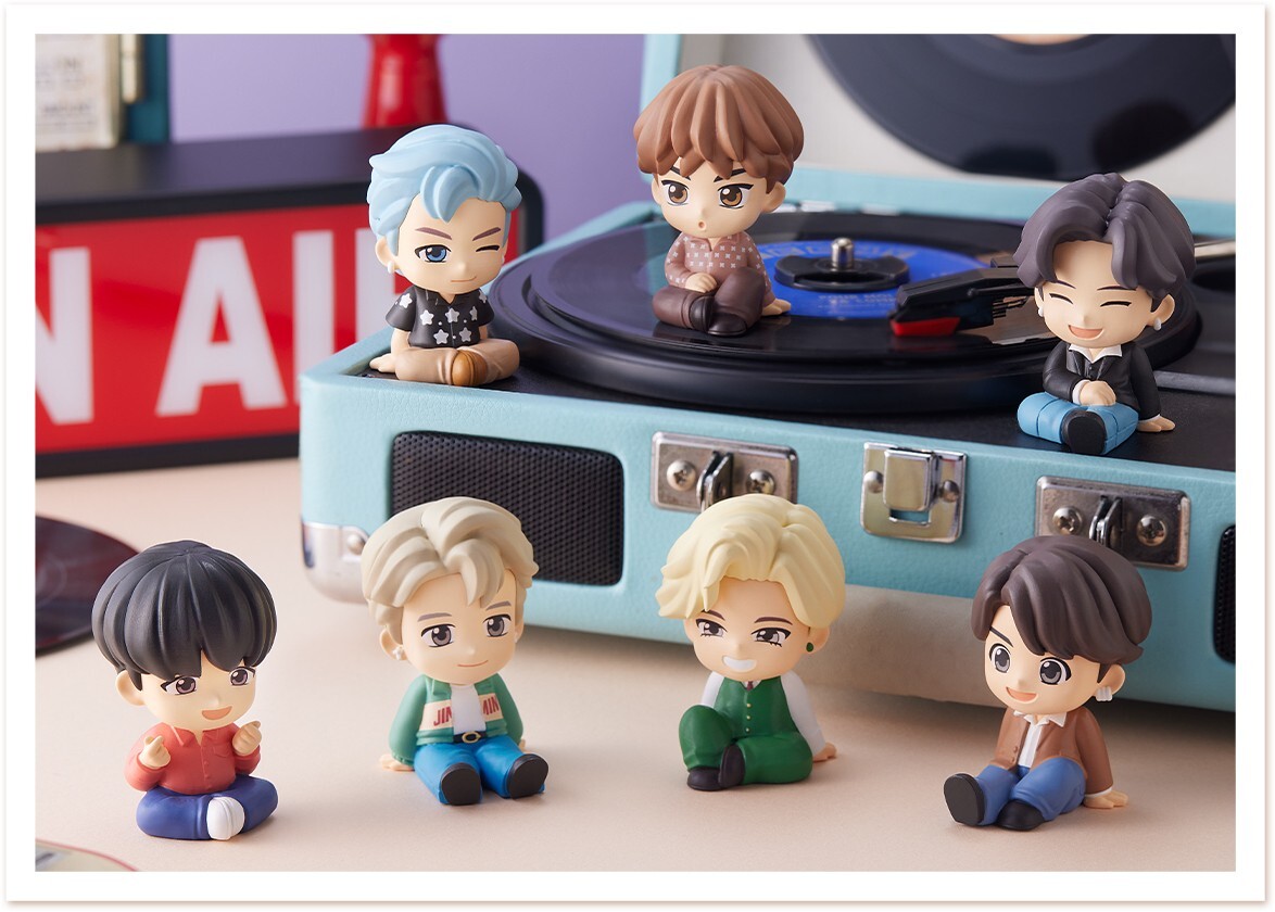 BTS Tiny tan Dynamite Rilacot Figure Set of 7 Complete Set