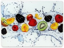 Glass Cutting Board Fruit Splash Kitchen Food Serving Chopping Board APOLLO