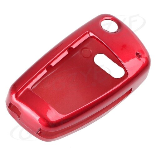Auto Schlüssel Hülle Gehäuse Case Cover Glänzend Rot für AUDI A3 A4 Q7 R8 - Bild 2 von 8