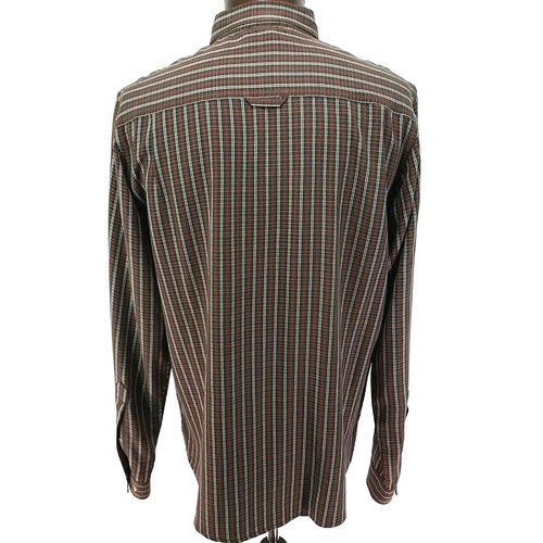THE NORTH FACE Plaid Shirt Brown Orange L/S Button Front Logo Men's M $79 VEUC! - Picture 7 of 9