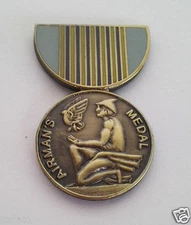 AIRMAN'S MEDAL (1-1/8") US AIR FORCE Military Hat Pin 14961 HO