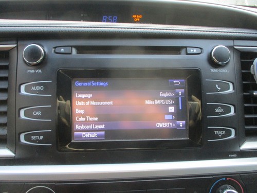 UNIDAD DE RADIO TOYOTA HIGHLANDER 2014-2015, ID P10430 PIEZA 861400E041 - Imagen 8 de 24