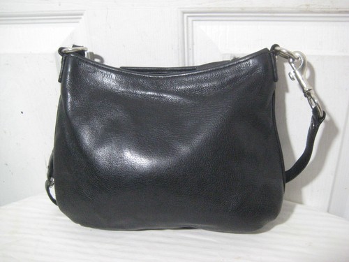 Bandolera/bolso de hombro vintage Coach Madison Swing Pack de cuero negro. - Imagen 4 de 14