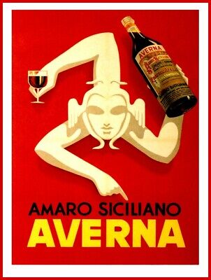 US Seller office studio man cave Duplais Swiss Absinthe liquor ad retro poster