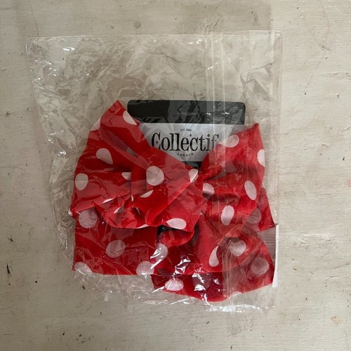 Collectif Accessories Lisette Polka Bow Red and White Hair Clip - Picture 3 of 5