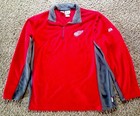 Detroit Red Wings Pullover Majestic Men's Large Hockey Thermabase Nhl Jacket