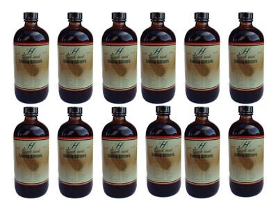 Lot of 12 Black Seed Living Bitter-Organic Detox Health Remedies-Original Herbal