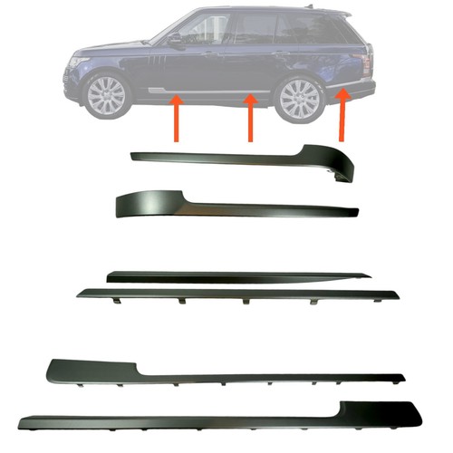 Grey Door Moulding Trim 6 Piece Autobiography Fits Range Rover 2013-2021 L405 - Picture 1 of 11