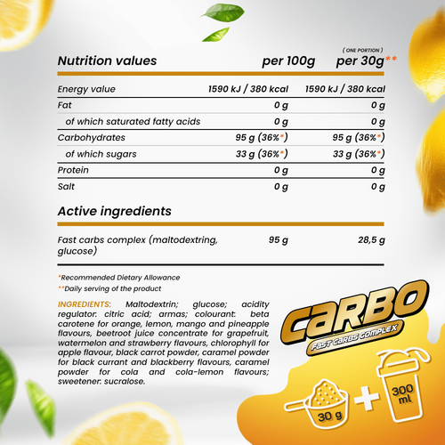 ALLNutrition Carbo Multi Max 1kg - Energieergänzung für Sportler - schnelle Erholung - Bild 4 von 6