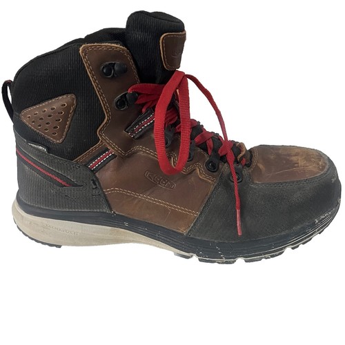 Keen Red Hook WP Carbon Toe Work Boot Brown Mens Size 10.5 D Brown Black - Picture 3 of 9