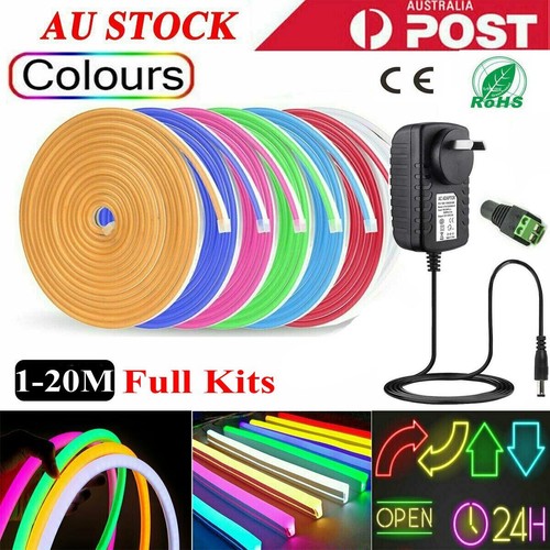 5M - 20M LED Strip Lights Waterproof Neon Rope DC12V SMD Flex Silicone Light Bar - Picture 3 of 26