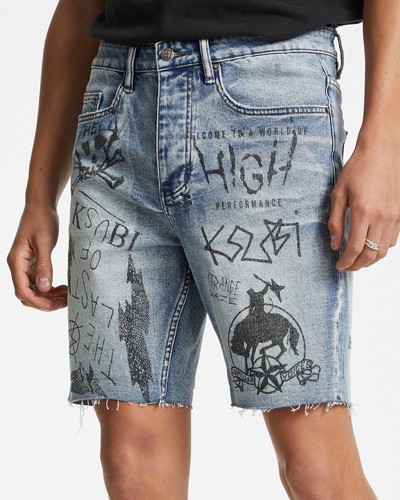 Ksubi Chopper Short Nowhere Punk Blu - Foto 3 di 5