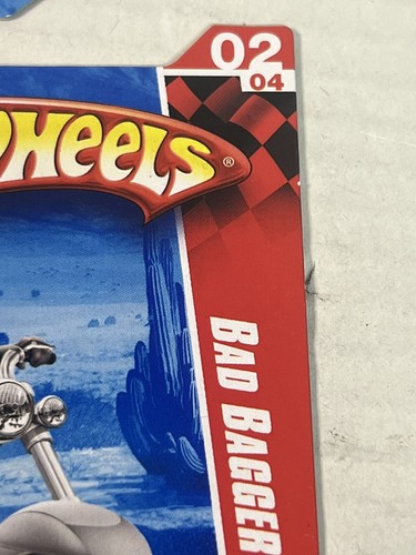 Hot Wheels #194 Race World Highway 2/4 Bad Bagger  2010 Diecast Gold Motorcycle - Afbeelding 2 van 9