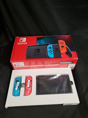 Nintendo Switch NINTENDO SWITCH HAD-S-KABAA Nintendo 32GB Neon Switch Handheld Game Console, Original