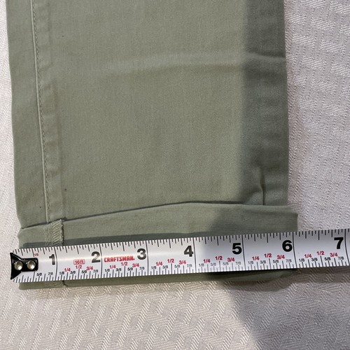 Nwt Womens Bandolino Capris Roll Cuff Relaxed Trouser Felicia Limestone Green 4 - Picture 9 of 15