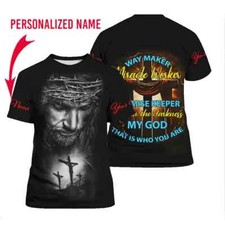 Personalized Christian Jesus Easter AOP shirt 3D T-Shirt Full Size S-5XL