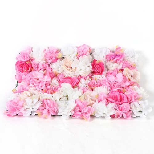 20 Stück Künstliche Blumenwand Rosenwand Hochzeit Hintergrund Dekor Rosa 40x60cm - Bild 6 von 18