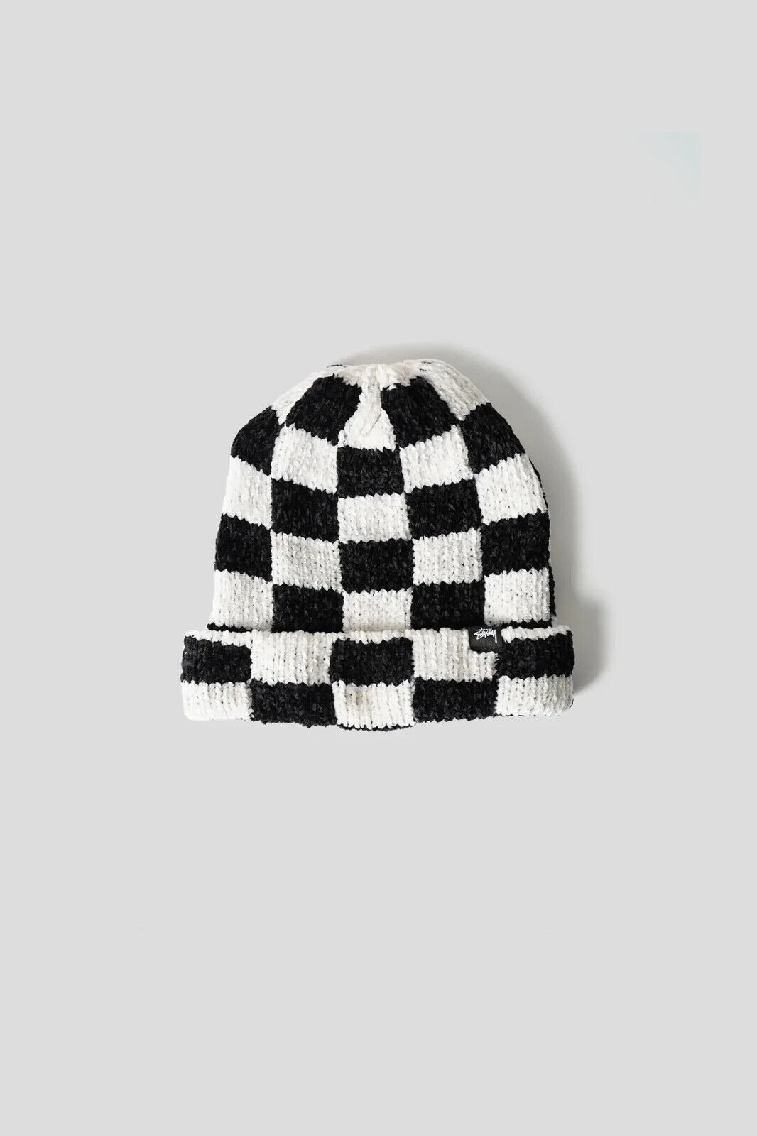 Stussy Crochet Checker Beanie 2022 Black/white eBay