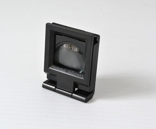 Lupa de visualización negativa probadora de lino plegable vintage 10X/lupa de metal y vidrio - Imagen 2 de 3