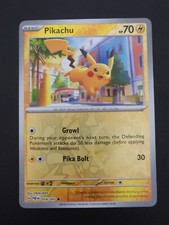 Pokemon TCG Pikachu 018/091 S&V - Paldean Fates Reverse Holo Common