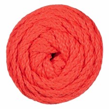 Bonnie Macrame Braid 4mm Craft Cord CORAL 100 Yards Pepperell Retired Color