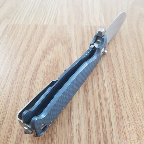 DPx Gear HEST F Folding Knife 3.25" Bohler M390 Steel Blade Blue Titanium Handle - Picture 17 of 24