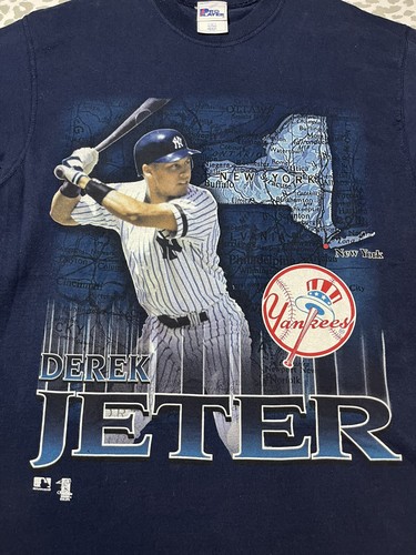 1997 PRO PLAYER NY NEW YORK YANKEES T SHIRT DEREK JETER Size L Made IN USA🇺🇸. - Picture 4 of 12