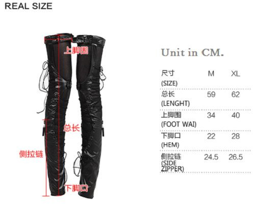 New Punk Rave Rock Goth Stretchy Leather Leg Warmers S137 ALL