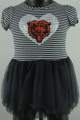 Chicago Bears NFL Youth's Short Sleeve Shirt with attached Skirt - Picture 1 of 4