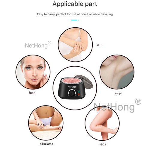 New Stripless Waxing Kit Hard Flexible Pearl Wax Beads Heater Hair Removal Set - Picture 10 of 12