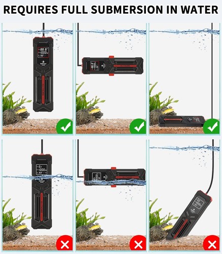 Aquarium Heater, 1000W Submersible Fish Tank Heater, with LED Screen & Multi-... - Picture 2 of 7