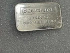 Very Rare! Engelhard Colonial 1 Troy Oz .999 Fine Silver Bar- Mintage Under 1000