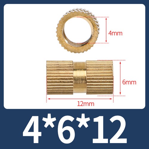 M1.4 M1.6 M2 M2.5 M3 M4 M5 - M10 Dadi zigrinati tondi in ottone massiccio foro passante - Foto 48 di 76