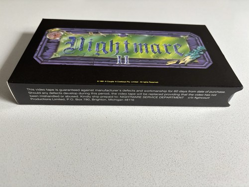 1991 NIGHTMARE II VHS Board Game Sequel Set Baron Samedi Zombie Complete - Picture 12 of 15