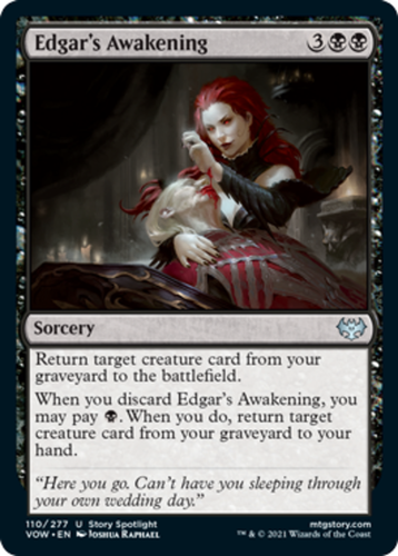 x1 Edgar's Awakening - Innistrad: Crimson Vow - NM - MTG - Picture 1 of 1