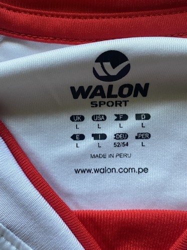Camiseta deportiva de fútbol Walon talla grande adulto Corinthians roja blanca #4 defectos de uso - Imagen 6 de 18